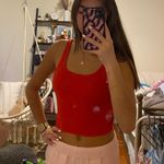 Superdry red cropped tank Photo 3