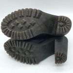 Dr. Martens Magdalena Fur Lined Boots Block Heel Pebbled Leather Black Womens 5 Photo 5