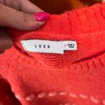 Lush Clothing Lush red/corral sweater size small Photo 1
