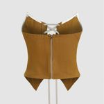 Cider  Corset Lace Up Strapless Top F44 Photo 1