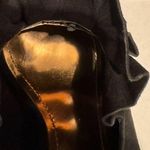 Vince Camuto Vince V Camuto Jenny Black Peep Toe Suede Ruffle Slingback Heels Photo 5