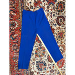 St. John  Collection Blue Santana Knit Pants Stretch Luxury Slim Leg Size 2 Photo 7