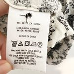 Anthropologie Vanessa Virginia Owl Novelty Print Henley Top Black Cream Size 2 Photo 4