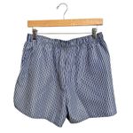 Women's blue white striped Boxer Shorts Relaxed Fit Loungewear Sleepwear size M Size M Photo 4