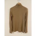 Vince Slim Turtleneck Tan Lightweight Sweater Women's Size Large Photo 1
