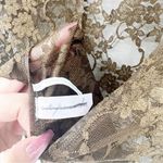 Urban Outfitters NEW Out From Under Kat Lace Open Back Mockneck Bodysuit L Green Photo 5