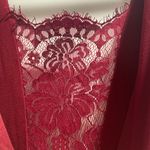 Lulus NWT. Kiska Burgundy Lace Wide-Leg Jumpsuit Photo 5