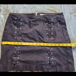Topshop Lace-Up Denim Skirt Photo 6
