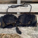 Victoria's Secret Victoria’s Secret black ruffle bandeau bikini top size small Photo 0