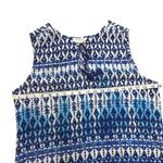 BeachLunchLounge Tasseled Blue Sleeveless Shift Dress Large Photo 6