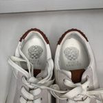 Vince Camuto Milzy women’s size 5.5 silver stud sneakers white brown Photo 2