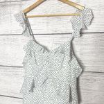 Lucy Paris NWT Marissa Ruffled Polka Dot Dress Size Small White & Black Photo 3