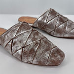 Seychelles  To Die For Metallic Pewter Leather Mules size 6 New in Box Flats Photo 0
