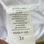 Hybrid & Company White Ribbed Short Sleeve Open Face Long Cardigan Sweater 1X Photo 4