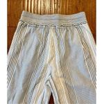 Splendid blue striped wide leg pull on pants size m Photo 9