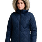 Columbia  Quilted Winter Parka Navy Blue Size M Photo 0