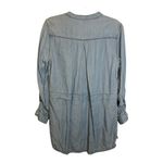 John Mark John‎ Mark Blouse Women's Size Medium Tunic Office Casual Blue Photo 1