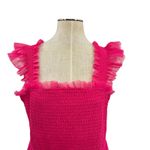 Baltic Born Emma Smocked Tulle Dress Ruffle Tiered Hot Pink Plus Size 1XL Photo 4