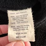 Vintage Denali Reversible Winter Village/Black Fleece Coat Made in the USA Black Size M Photo 10