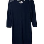 Burberry Brit black 100% wool long sleeve mini dress sz 8 Photo 0