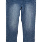 Soft Surroundings  Light Wash Pull On Jeans Womens M Blue Denim Stretch Waist Photo 0