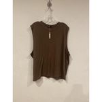 SKIMS Boyfriend Tank Top Womens 2XL Brown Oxide Sleeveless Oversized Basic Photo 1