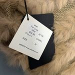 NWT Sisters Rabbit Fur Knit Vest Cropped Shrug Tan Camel Women’s Size M Size M Photo 4