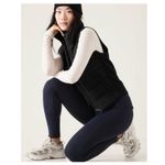 Athleta  Navy Delancey Skyline Tights Leggings Zipper Ankle Back Pockets Size S Photo 2