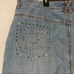 Crest Jeans The Collection Distressed Embellished Denim Skirt Sz: 23/24 Blue Size undefined Photo 6