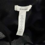 SOMA | Live Lounge Wear Hooded Sweater Heathered Knit Gray Black | Small/Medium Size undefined Photo 4