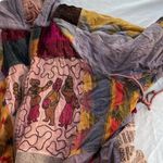 Vintage Native American Women’s Jacket Zip Patches Americas Tribal Theme Sz XL Red Photo 9