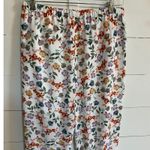 NYDJ Floral Print Pull On Relaxed Cropped Pants XS Women's Casual Summer Photo 11