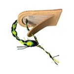 Consuela NWOT Natural Leather Bag Tag Luggage Tag Friendship Bracelet Embossed Photo 6