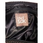 The Sak Crocheted Bag Crossbody Shoulder Color Block Black Blue Red Multi Stripe  Photo 2