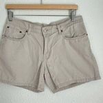 Ralph Lauren Vintage  Polo Jeans khaki tan 5’ inch shorts mid rise, size 6 Photo 0