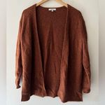 Madewell  Rust Brown Merino Wool Alpaca Blend Open Cardigan Photo 0