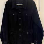 st. john's bay Vtg Corduroy Chore Coat Women’s 1X (XL) Navy Blue Ranch Farm Barn Jacket Western Photo 0