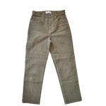 Madewell  Classic Straight Corduroy Jeans Olive Green High Rise Size 26 Photo 1