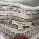 Rewind Striped Linen Blend Drawcord Elastic Waist Straight Leg Pants NWT 3X Photo 4