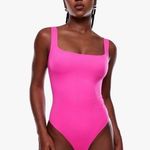 Inlyric Women's Bodysuit Neon Hot Pink Sexy Size XL Sold Out Blogger Fave New Tan Photo 0