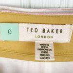 Ted Baker Linen Blend Anzaa Mix Stripe Suit Trousers Ivory Citrus Keychain US 00 Photo 9