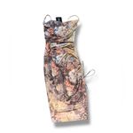 Pretty Little Thing  Multi Disco Marble Print Midi Dress Size 4 New A23 Photo 1