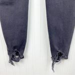 J Brand Natasha Sky-High Cropped Skinny Jeans Bellatrix Destruct Black Denim 25 Photo 6