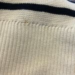 J.Crew Stripe New Relaxed Emilie Sweater Lady Jacket CB889 White Blue Sze M NWT Photo 1