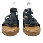 275 Central Isaiah Sandals Fisherman Chunky Leather Black Size 40 US 10 Photo 4