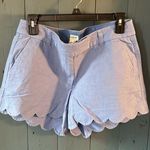 J.Crew Women's Blue Scalloped Shorts | Size 6 Photo 0