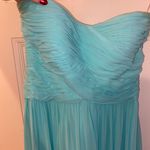 Strapless Formal Dress Blue Size 4 Photo 2