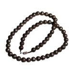 Old Pawn Navajo Pearls Necklace Hand Stamped Silver Photo 7