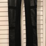 Sheri Bodell Pleather Panel Leggings Black Photo 2