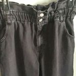 PacSun  Women’s Paperbag Waist Black Denim Mom Jeans Photo 1